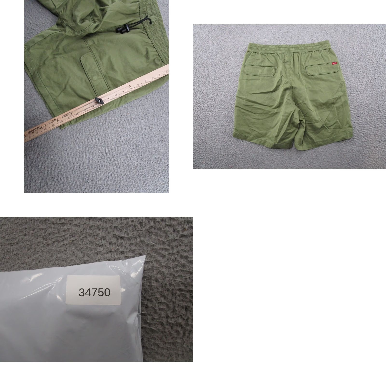 Levi's Levi's Men's Cargo Shorts Green Size S Drawstring Pockets Elastic Waist Outdoors Pocket Cargo Regular Size US 29 - 8 Thumbnail