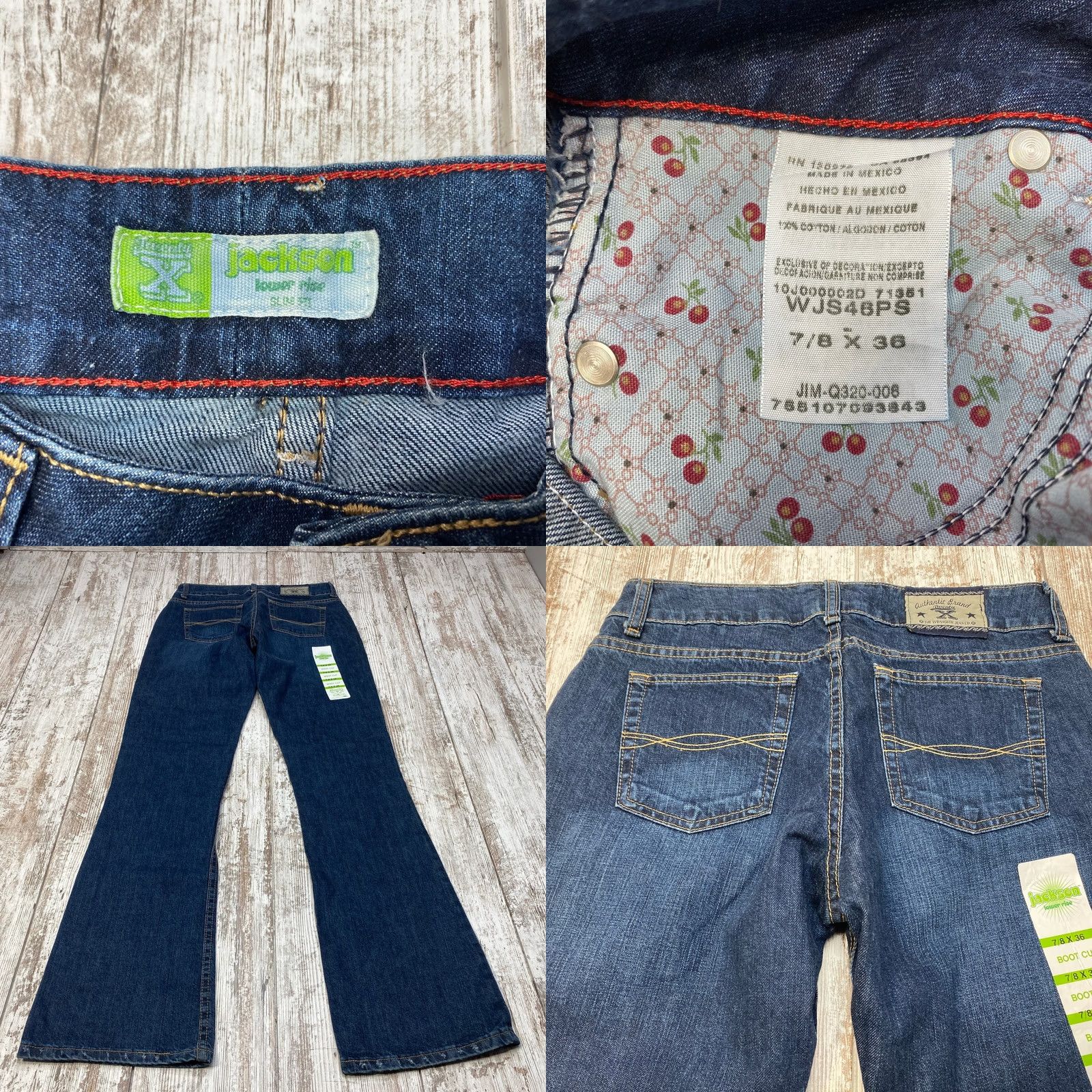Wrangler Wrangler Jeans Womens 20X Jackson Bootcut Western 7/8 x 36 31x36 NWT 7413 (Blue) Size 28" / US 6 / IT 42 - 8 Thumbnail