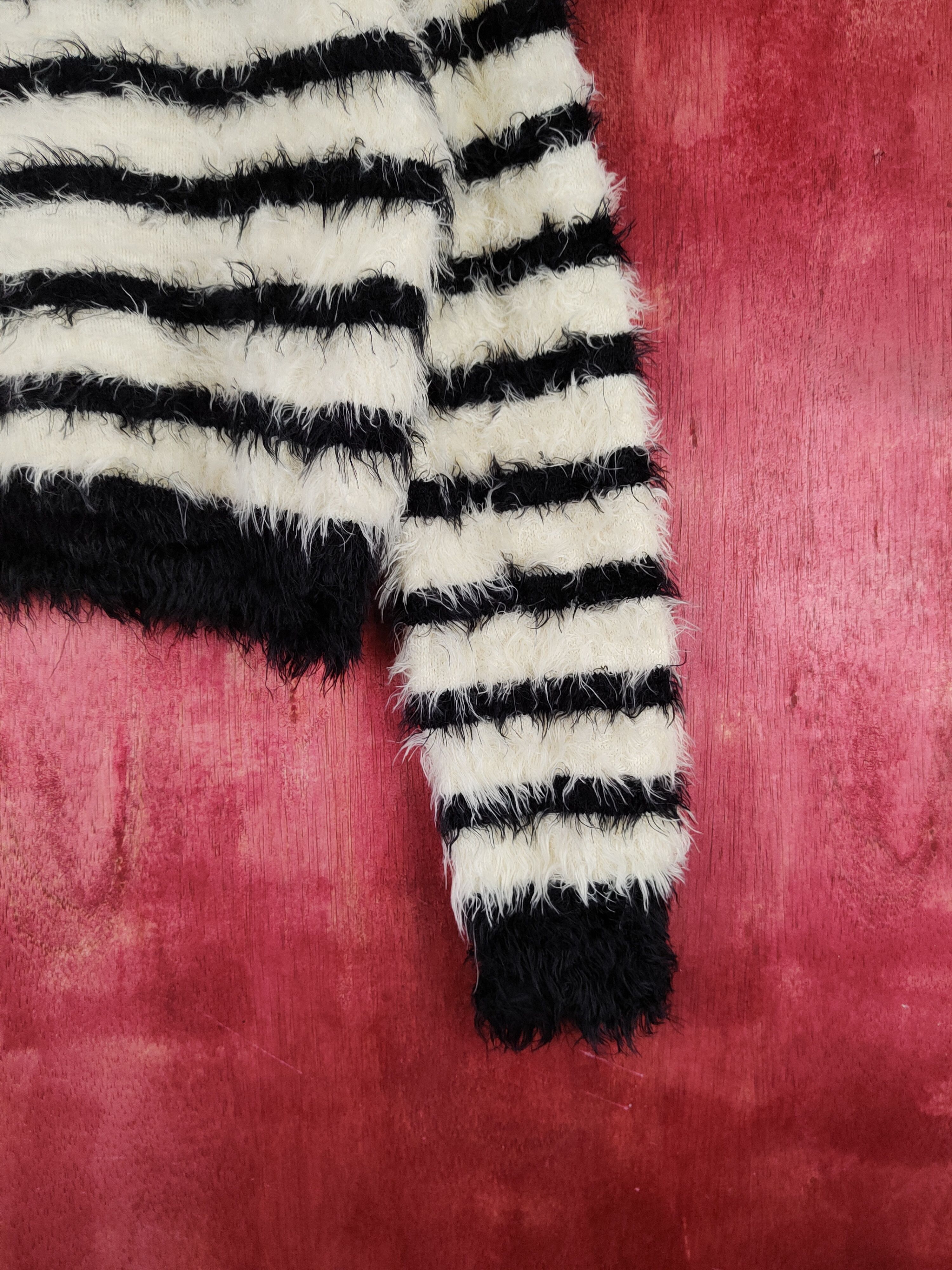Homespun Knitwear × Japanese Brand × Lip Service Lip Service Black Shag Shaggy Fur Mohair Knitwear #S1906 Size M / US 6-8 / IT 42-44 - 6 Thumbnail