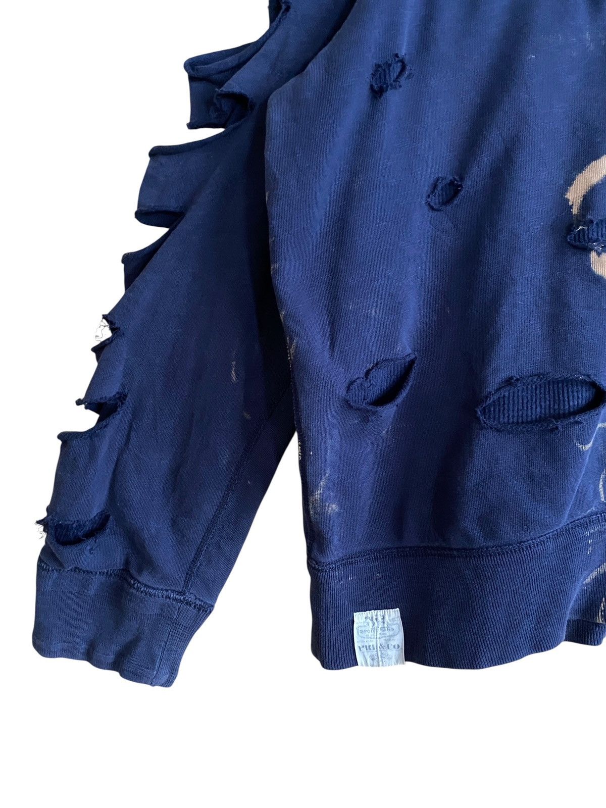 Polo Ralph Lauren Vintage Polo Ralph Lauren Bleach Distressed Sweatshirt 2000s Size US XXL / EU 58 / 5 - 6 Thumbnail