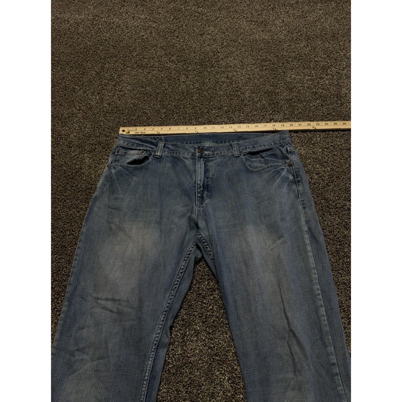 Denime Flypaper Jeans Main Selling Point Flypaper Jeans Straight Men 38 Blue Denim 38X32 Thick Stitch Vintage No Size US 38 / EU 54 - 6 Thumbnail