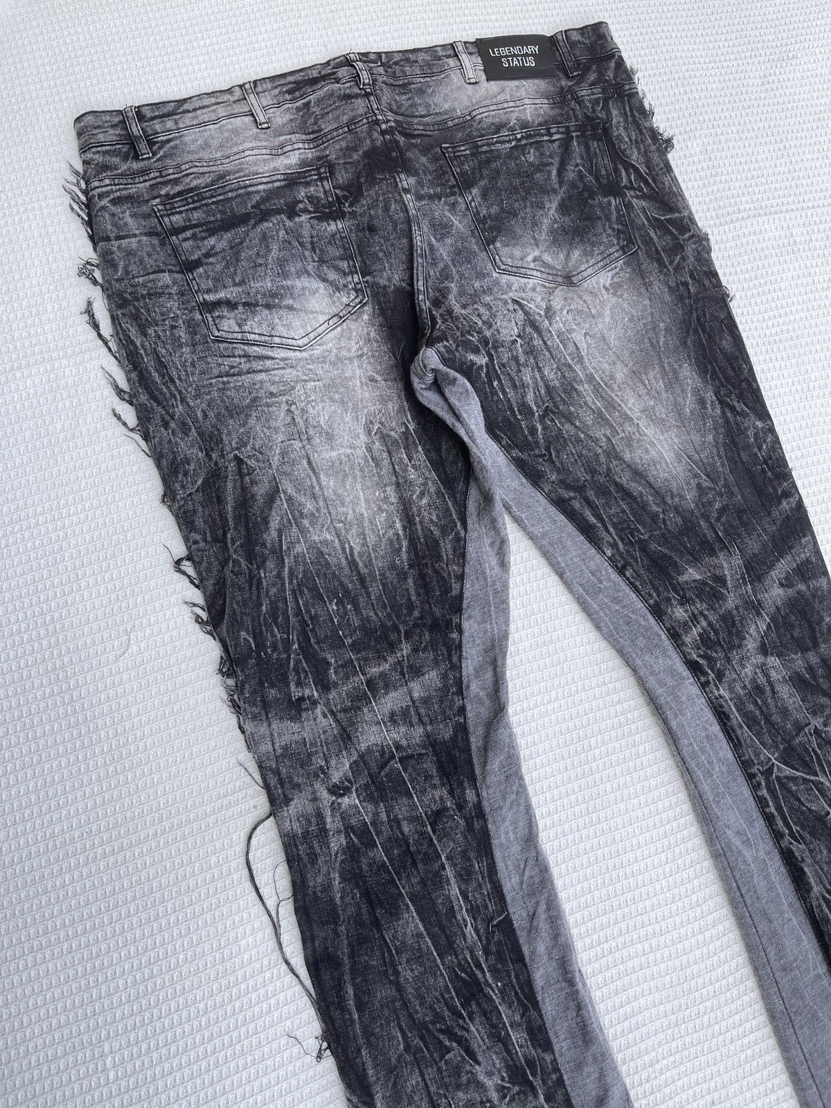Japanese Brand Last Drop🔥LAGENDARY STATUS Distressed hybrid Bootcut Jeans Size US 44 / EU 60 - 6 Thumbnail