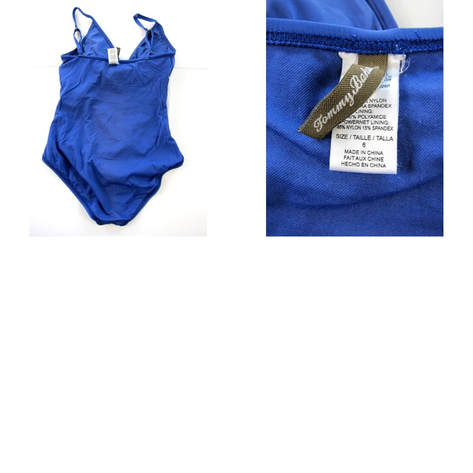 Tommy Bahama VINTAGE Tommy Bahama Blue Ruched Slimming One Piece Swimsuit Women 6 Size ONE SIZE - 8 Thumbnail