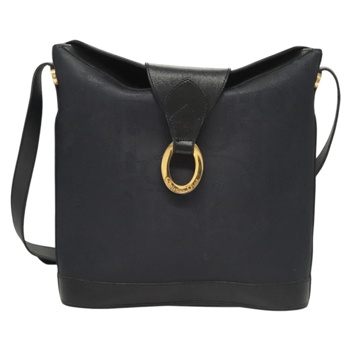 Dior DIOR Trotter Canvas Shoulder Bag Pvc Navy Gold Size ONE SIZE - 13 Thumbnail