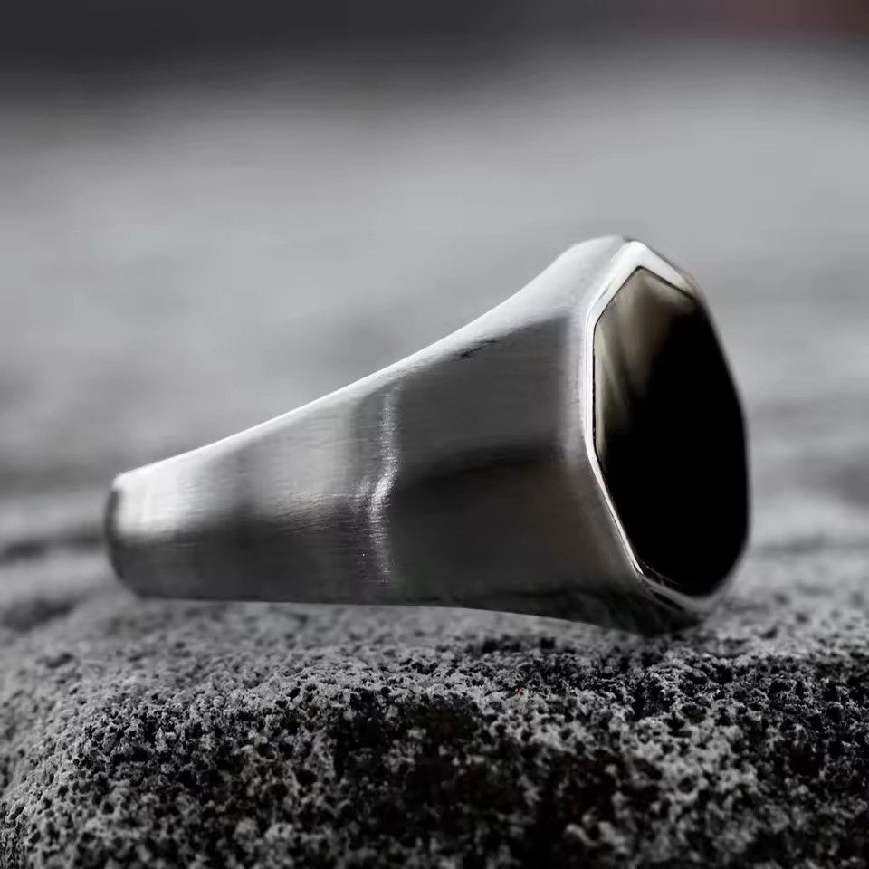 Jewelry Octagon Shape Ring High Polished Ring Size ONE SIZE - 3 Thumbnail