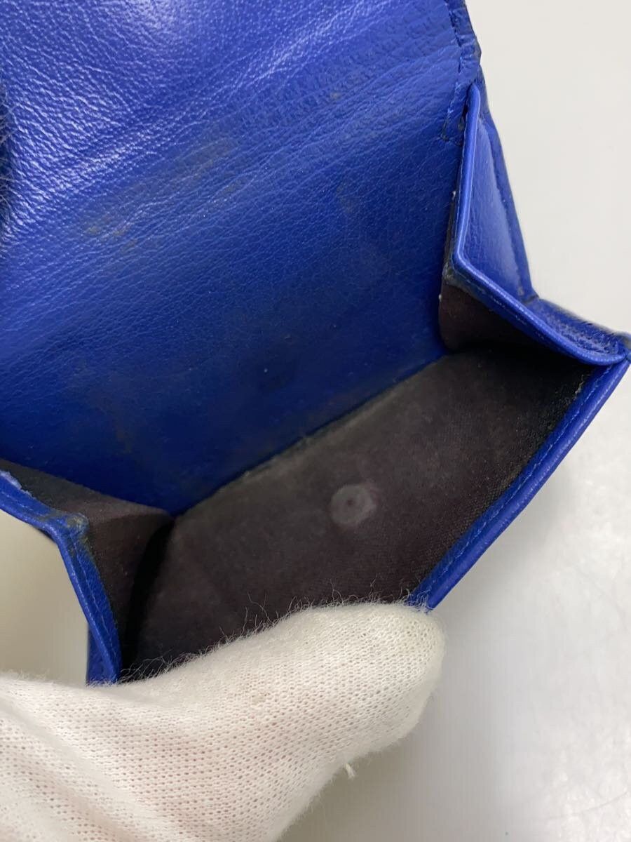 Balenciaga Balenciaga Sheepskin Tri-Fold Wallet Blue Size ONE SIZE - 5 Thumbnail