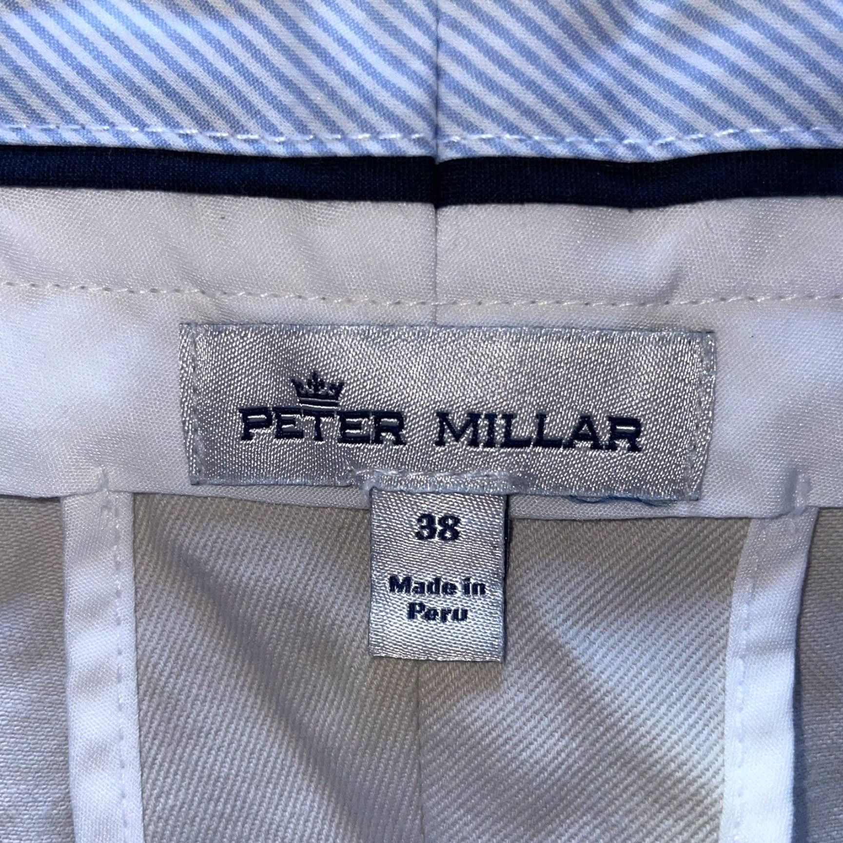 Peter Millar PETER MILLAR Beige Men’s Chino Shorts 38 Cargo Regular Size Men Size US 38 / EU 54 - 2 Thumbnail