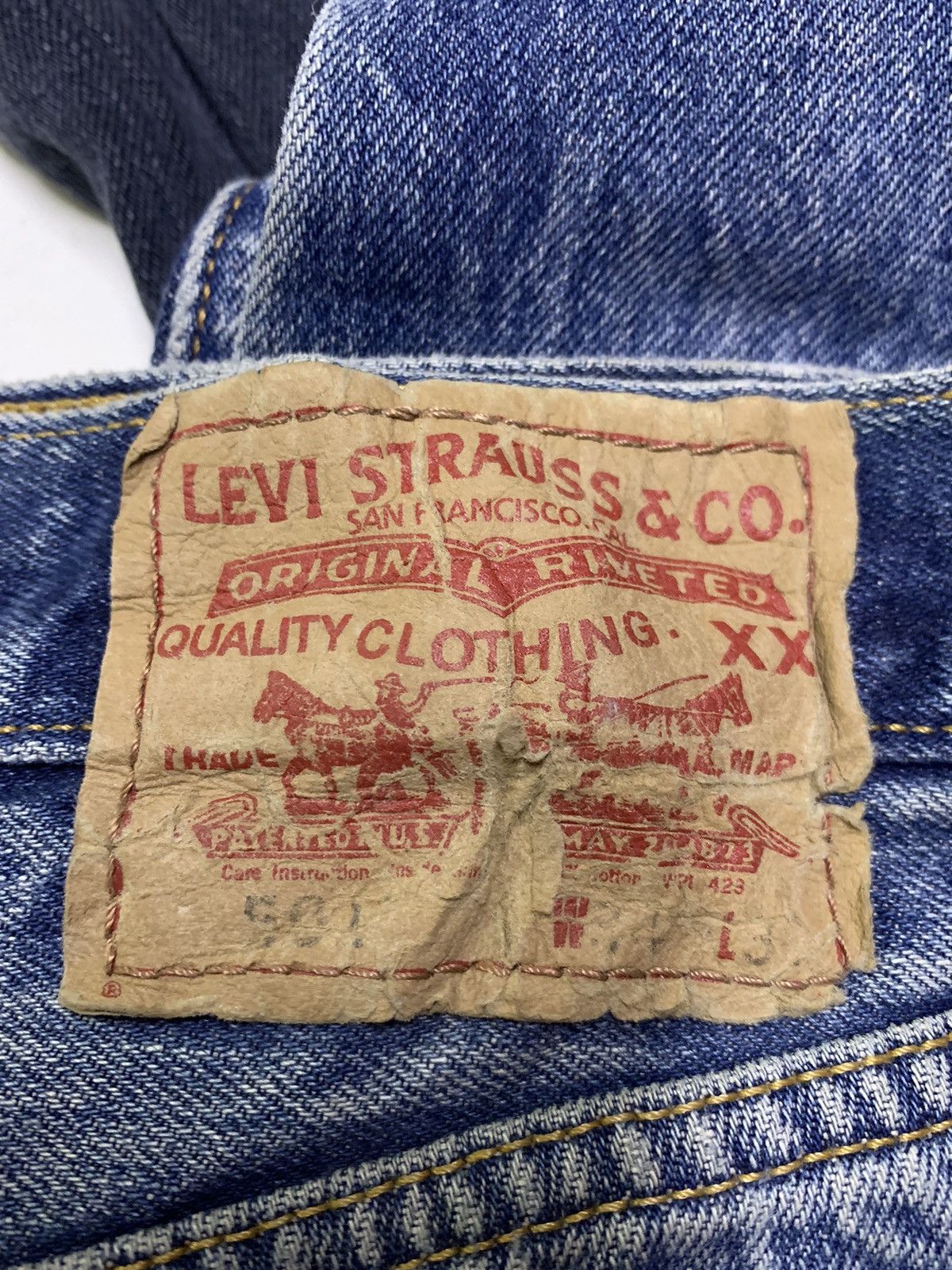 Levi's Vintage Clothing Levis Distressed denim custom Size US 34 / EU 50 - 16 Thumbnail