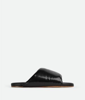 image of Bottega Veneta O1Loc1C0324 729892 Cushion Slides In Black, Women's