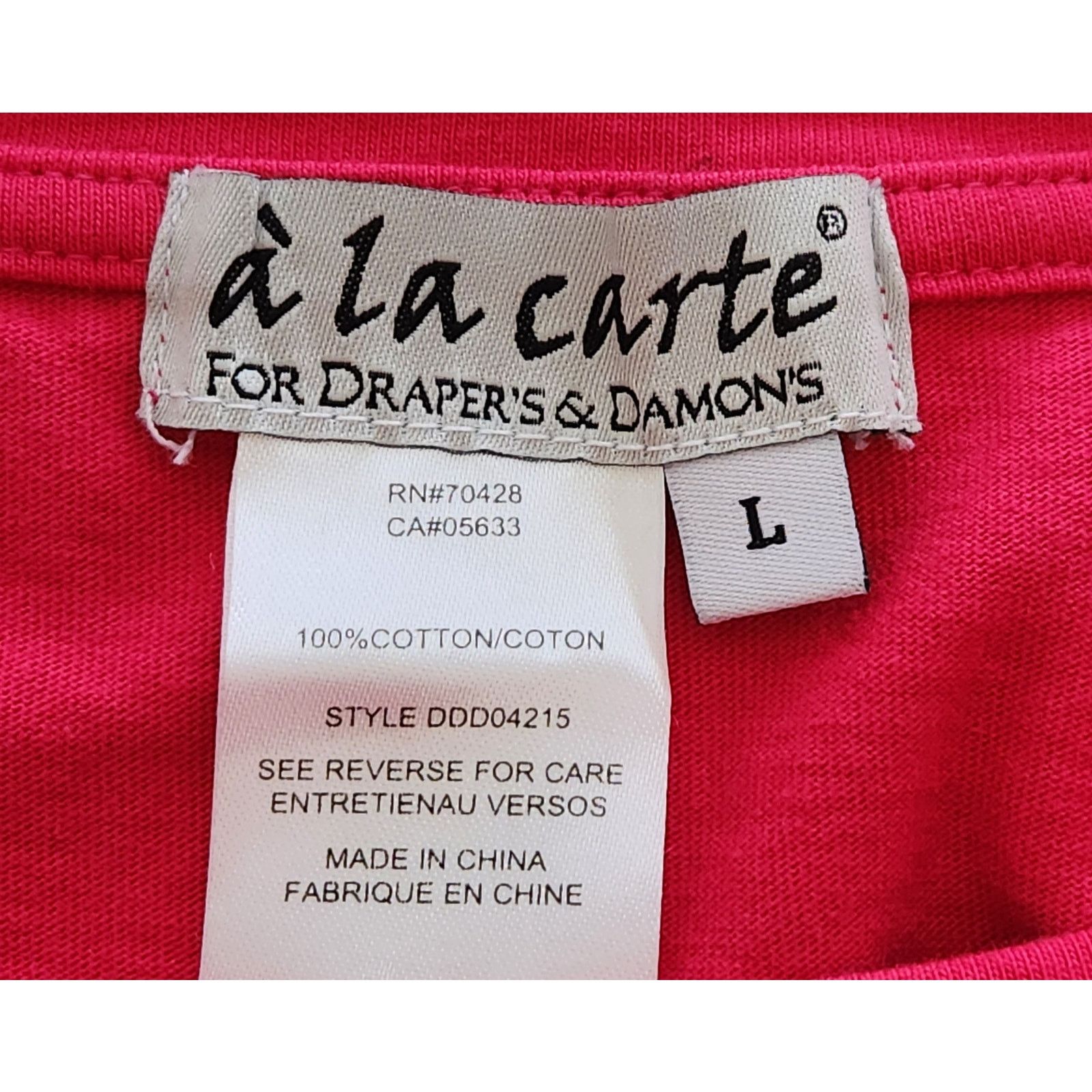 Other A La Carte For Draper's & Damon's Pink Sequin Neck Top Large Size L / US 10 / IT 46 - 4 Thumbnail