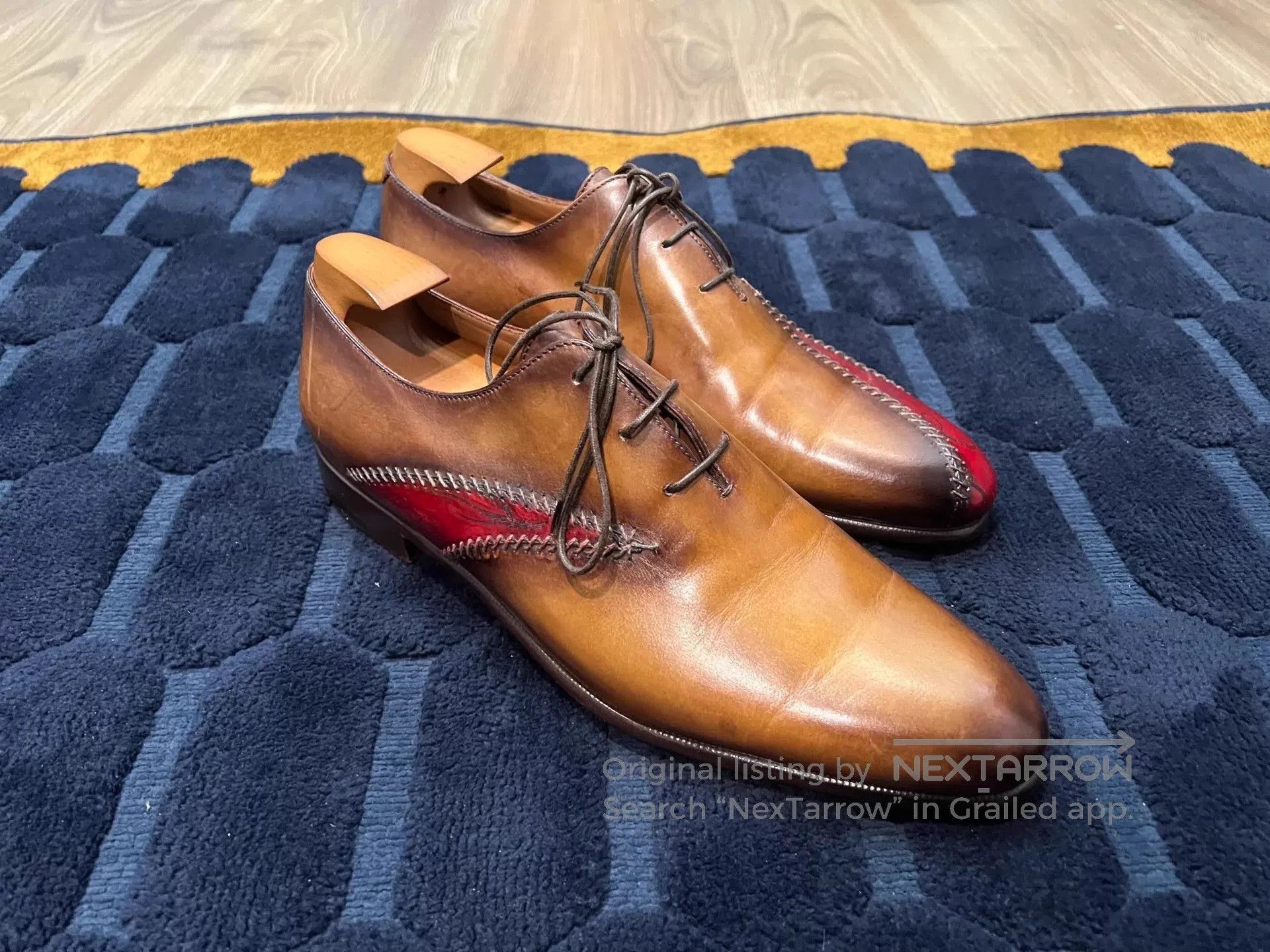 Berluti Multi-Color Leather Formal Oxford Shoes. Size US 7.5 / EU 40-41 - 3 Thumbnail