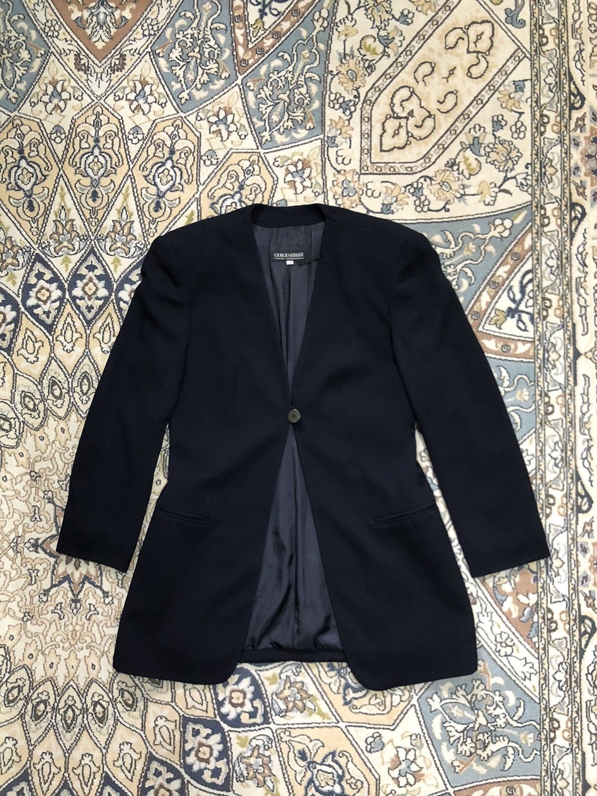 Giorgio Armani Giorgio Armani Single Breasted Blazer Jacket Blue Size XS / US 0-2 / IT 36-38 - 3 Thumbnail
