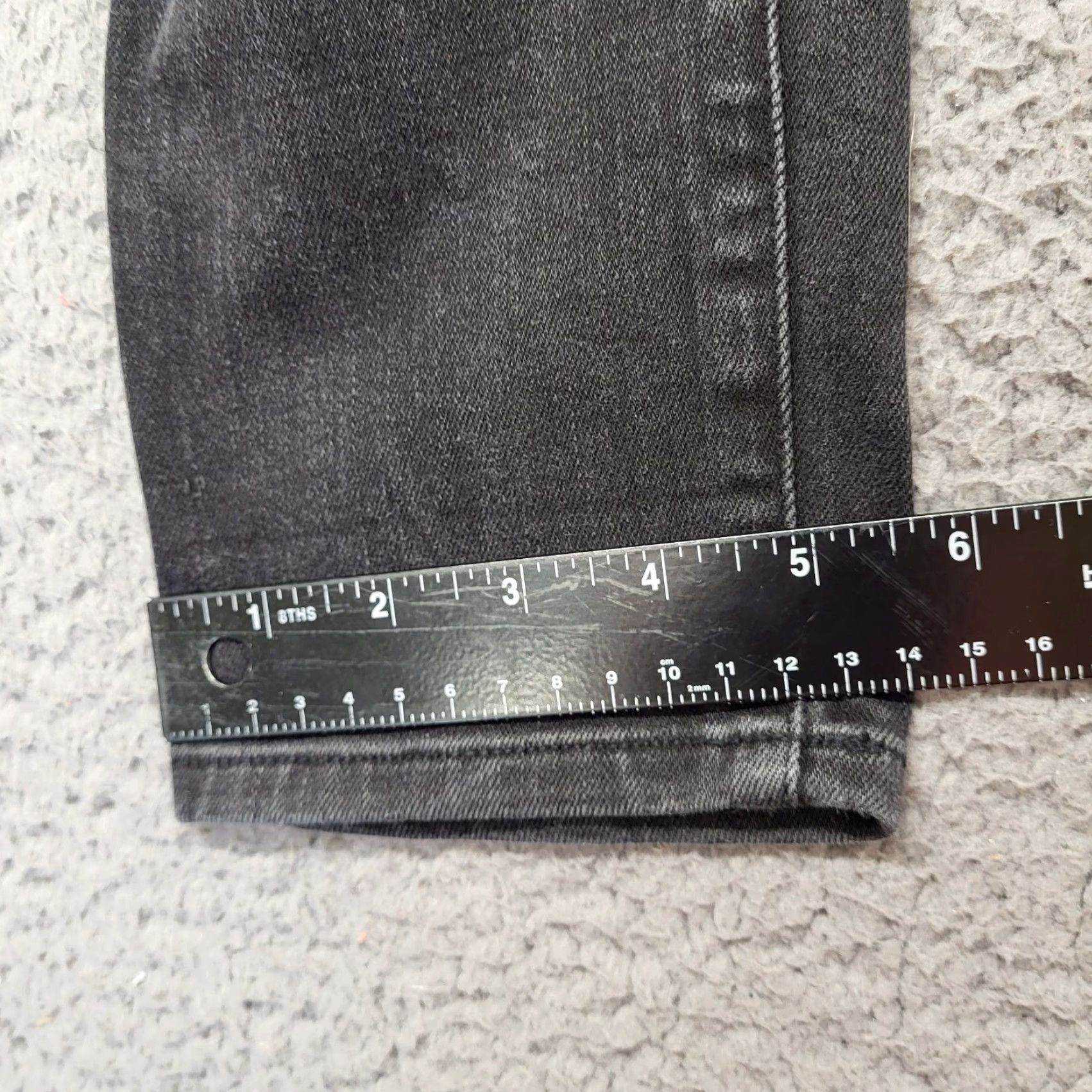 Denime A.N.A. JEANS A NEW APPROACH WOMENS SIZE 6 BLACK MED RISE SKINNY DENIM PANTS Size 28" / US 6 / IT 42 - 7 Thumbnail