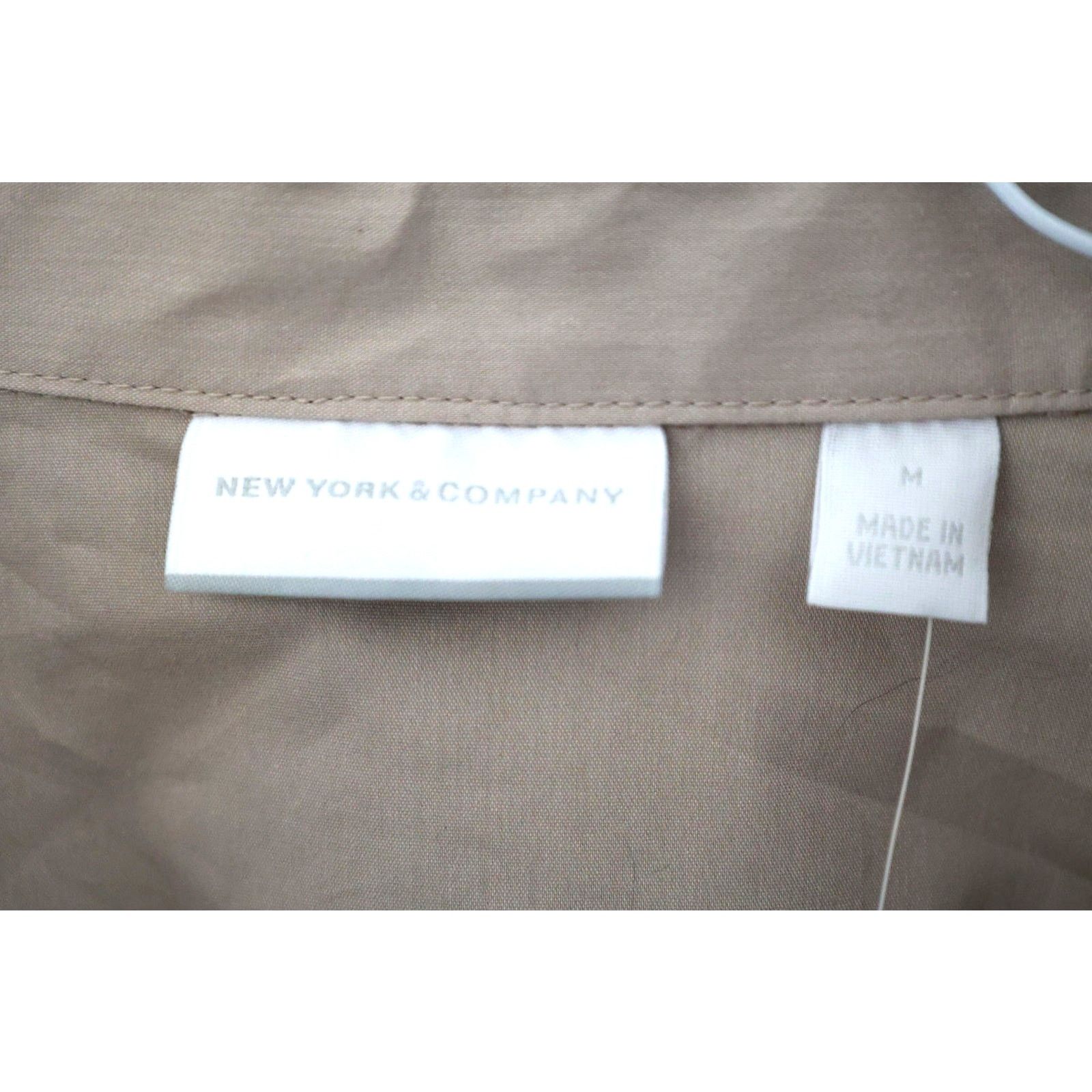 Other New York & Company Button Down - Size Medium - Tan - BNWT Size M / US 6-8 / IT 42-44 - 4 Thumbnail