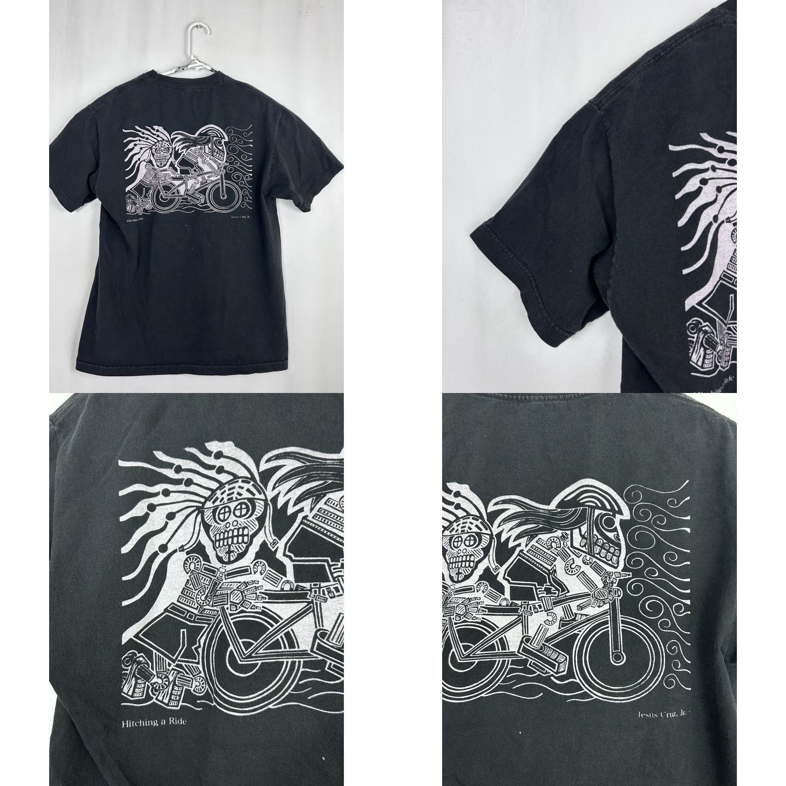 Sugar Day Of The Dead Mens Medium Black Short Sleeve T Shirt Jesus Cruz Jr. Sugar Shirt Mens M Black Day Of The Dead Size US M / EU 48-50 / 2 - 8 Thumbnail
