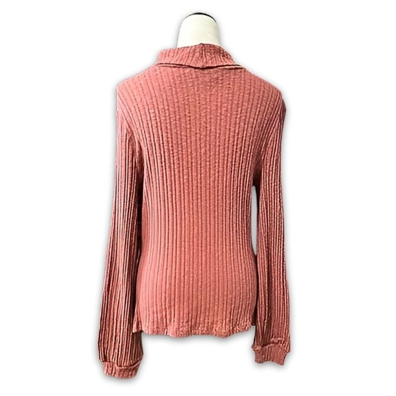 Other Bloomfield Sweater Cutout Turtleneck Rust Pink Womens L NWOT Size L / US 10 / IT 46 - 4 Thumbnail