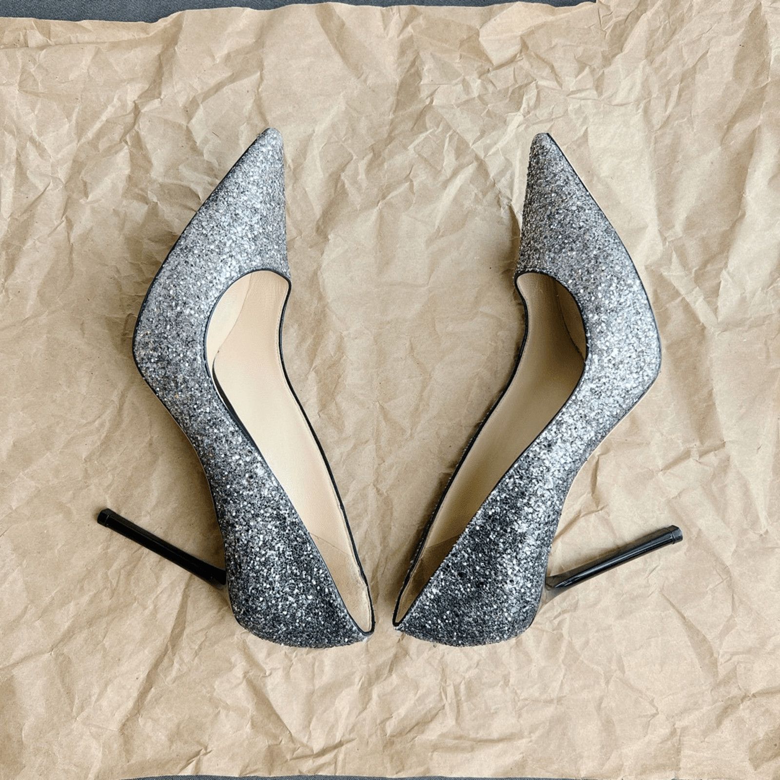 Jimmy Choo Jimmy Choo Romy Degrade Glitter 85mm Pump Retail $595 Size US 10 / IT 40 - 7 Thumbnail