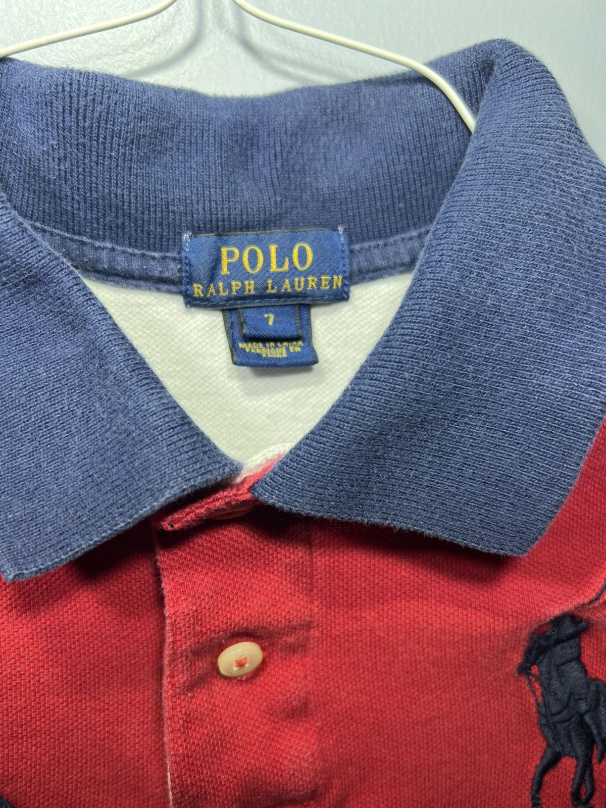 Polo Ralph Lauren Polo Ralph Lauren Shirt Boys 7 Blue #3 Big Pony Patriotic Size US XXS / EU 40 - 2 Thumbnail
