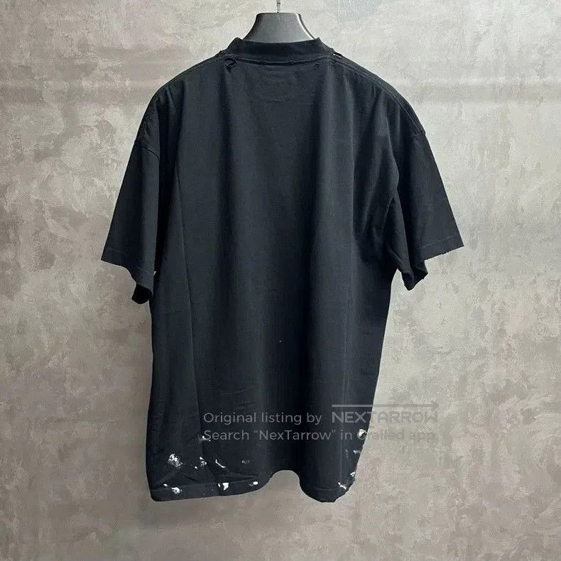 Balenciaga Balenciaga Black Lightning Logo Short Sleeve T-shirt. Size US M / EU 48-50 / 2 - 2 Thumbnail