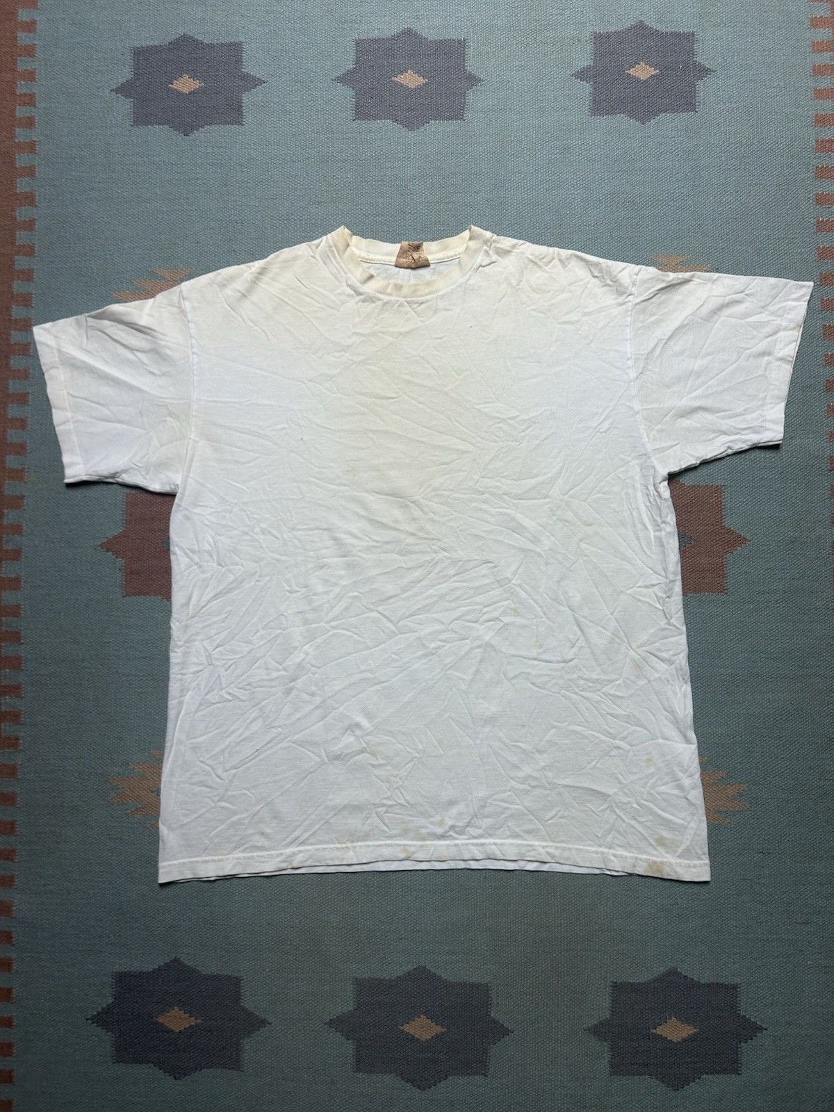Vintage the mountain blank white t shirt cotton plain XL