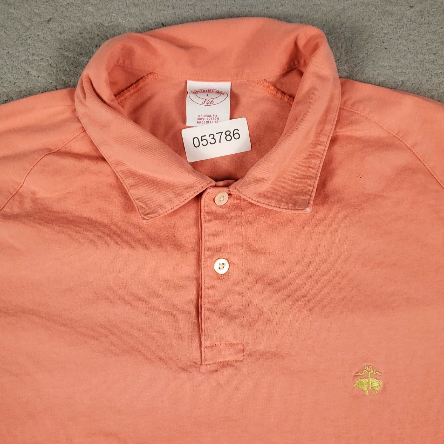 Brooks Brothers Brooks Brothers Polo Adult Large Pink Cotton Short Sleeve Button Collared Shirt Mens Size US L / EU 52-54 / 3 - 2 Thumbnail