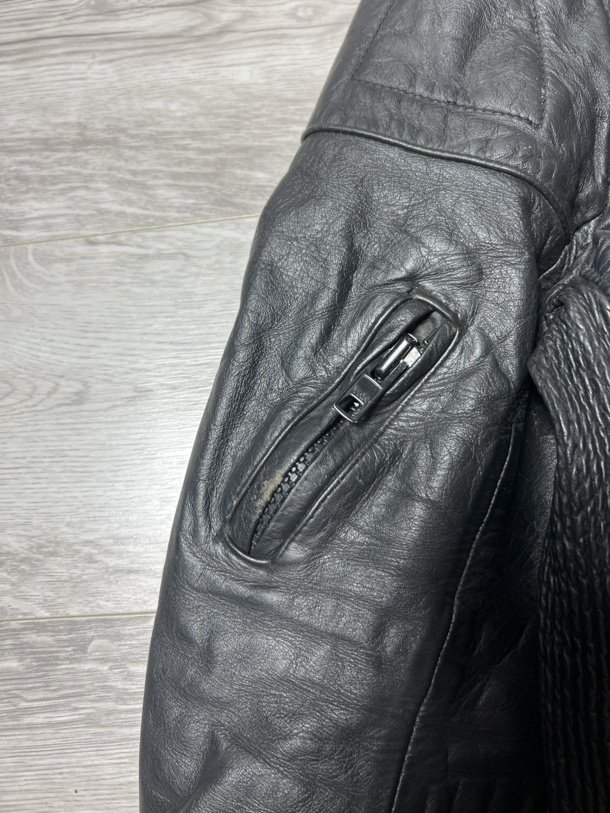 Genuine Leather Vintage Heavyweight Biker Motorcycle Leather Jacket Racing Size US M / EU 48-50 / 2 - 4 Thumbnail