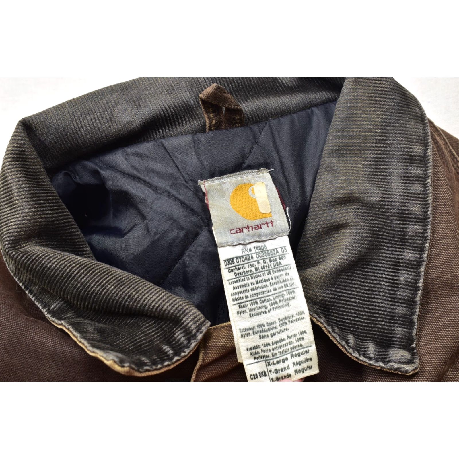 Carhartt VINTAGE Carhartt Jacket C26 DKB Arctic Traditional Coat Quilt Lined Duck Canvas Brown XL Parka Men Regular Zip Winter Fall Hunting Size US XL / EU 56 / 4 - 3 Thumbnail