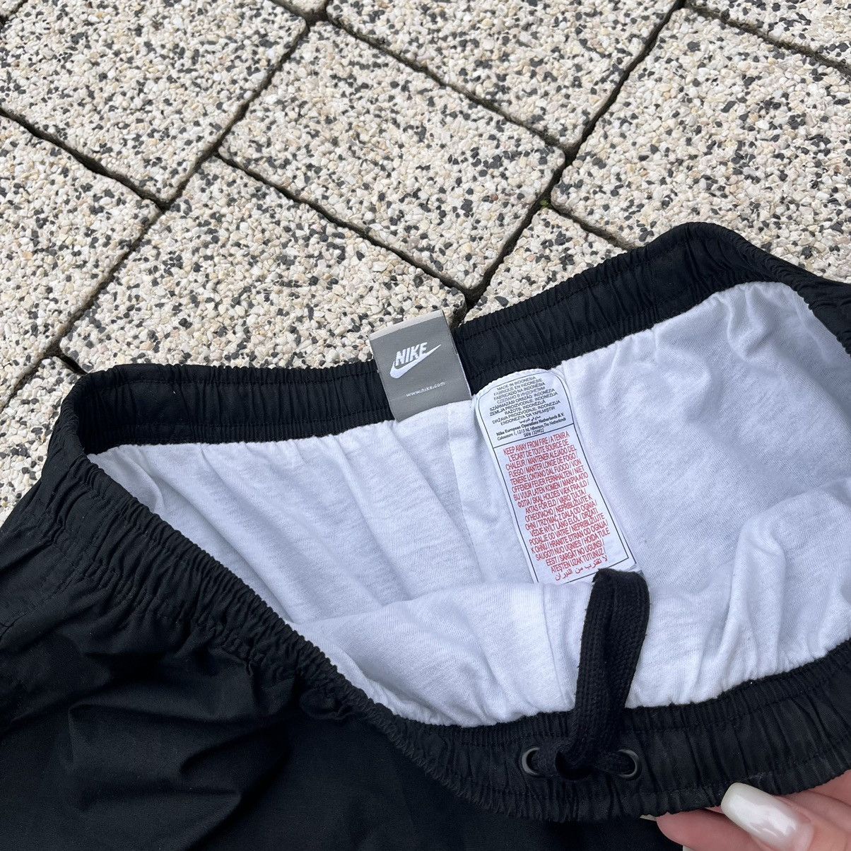 Nike × Vintage Nike Vintage Track Pants Nylon Y2K Drill Streetwear Swoosh Size US 36 / EU 52 - 10 Thumbnail