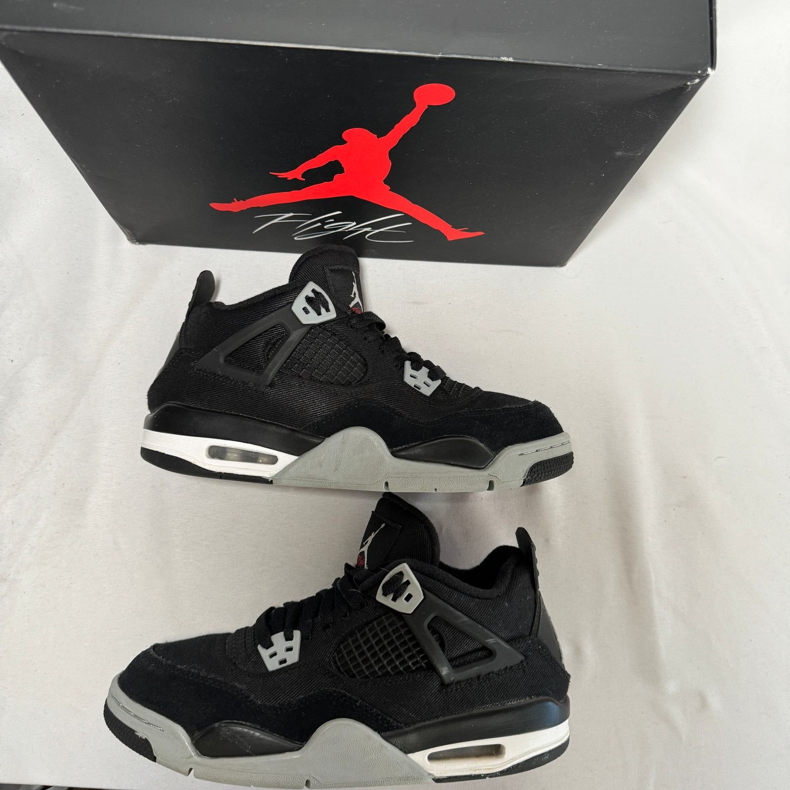 Jordan Brand × Nike Size 7 - Air Jordan 4 Retro SE GS Black Canvas Men's Shoes Size US 7 / EU 40 - 2 Thumbnail