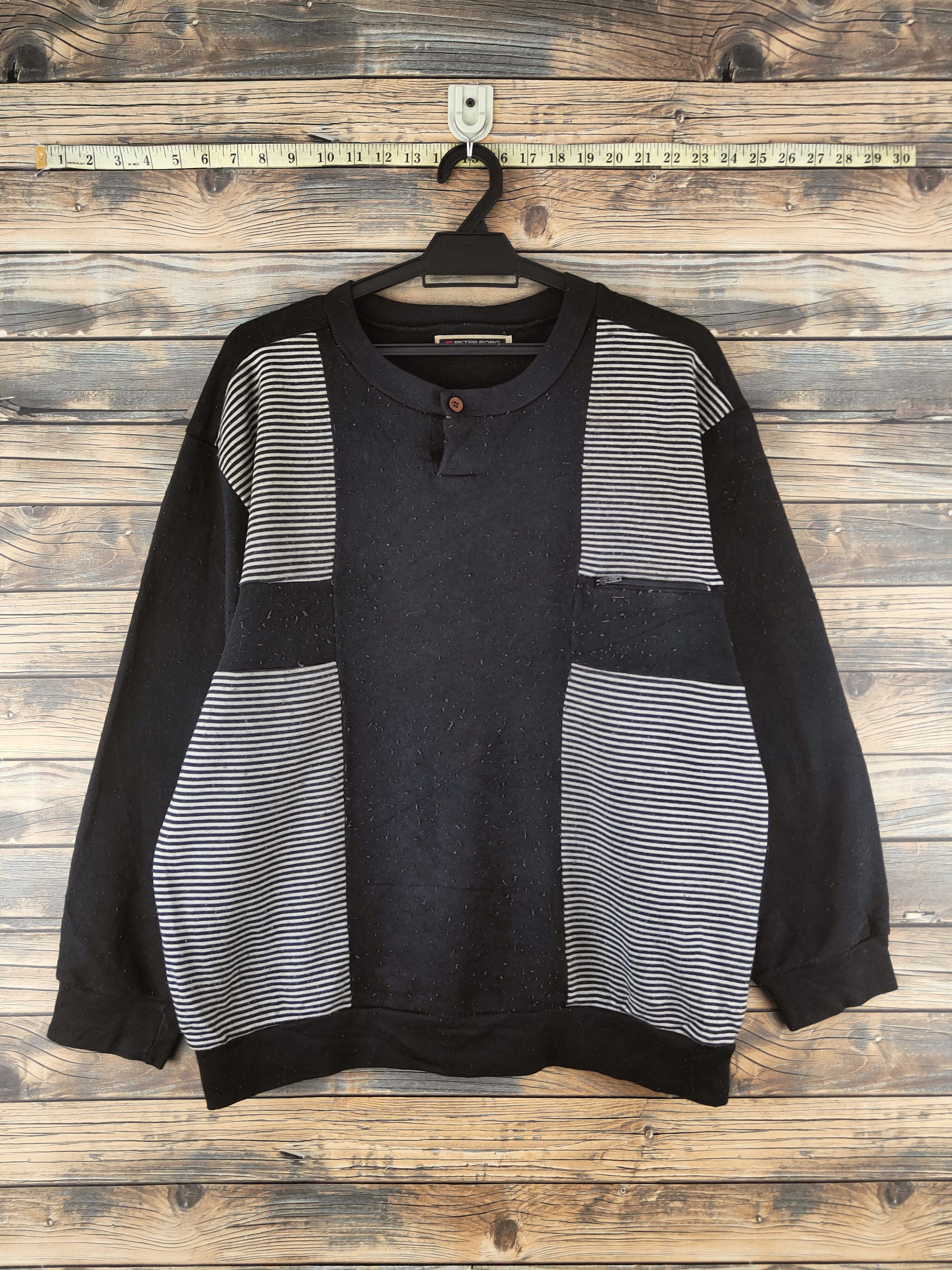 Japanese Brand Vintage Peter Boro Black Sweatshirts Size US L / EU 52-54 / 3 - 1 Thumbnail