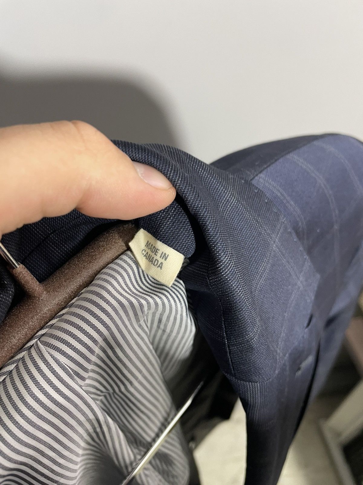Todd Snyder Todd Snyder Mayfair Fit Check pattern wool mens suit Size 42R - 19 Thumbnail