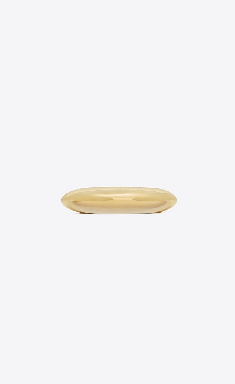 Saint Laurent Paris o1bcso1str0226 Size:S/Bumpy Cuff In Metal in Golden Size ONE SIZE - 5 Thumbnail