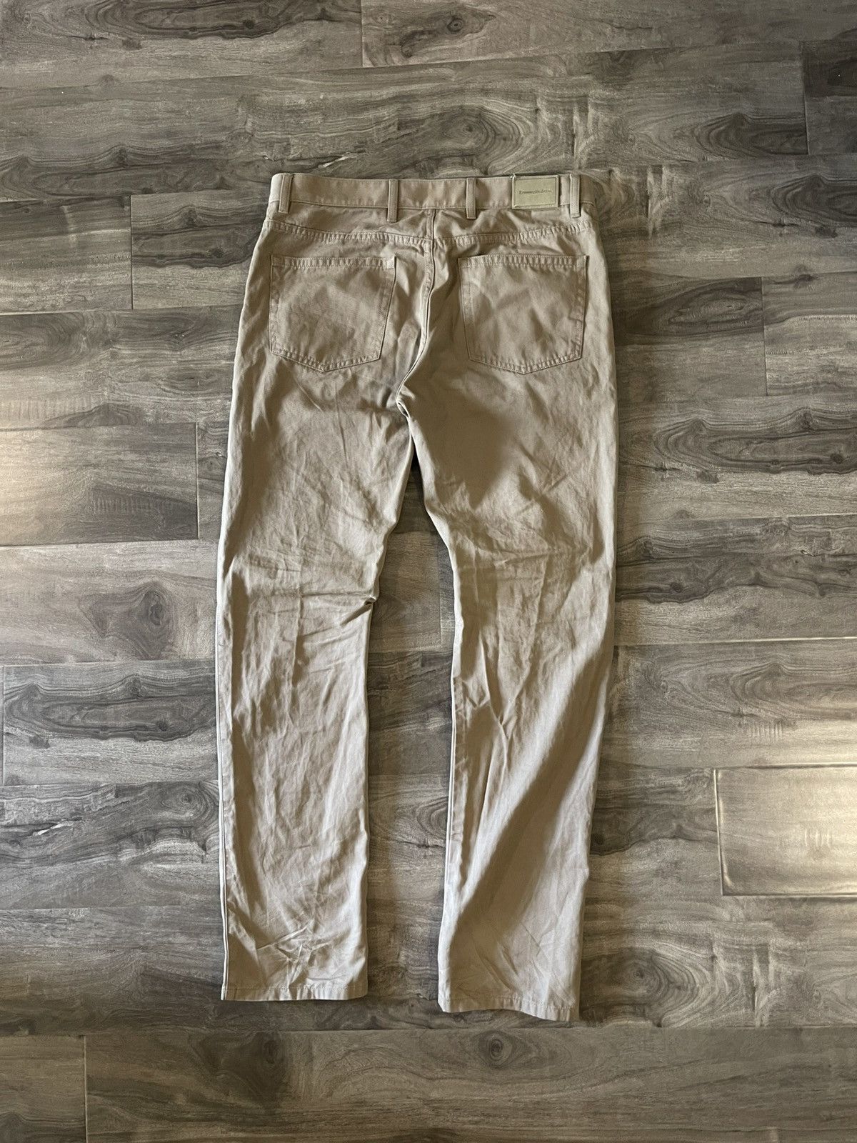 Ermenegildo Zegna Zegna Beige Khaki Casual Pants Size US 36 / EU 52 - 6 Thumbnail
