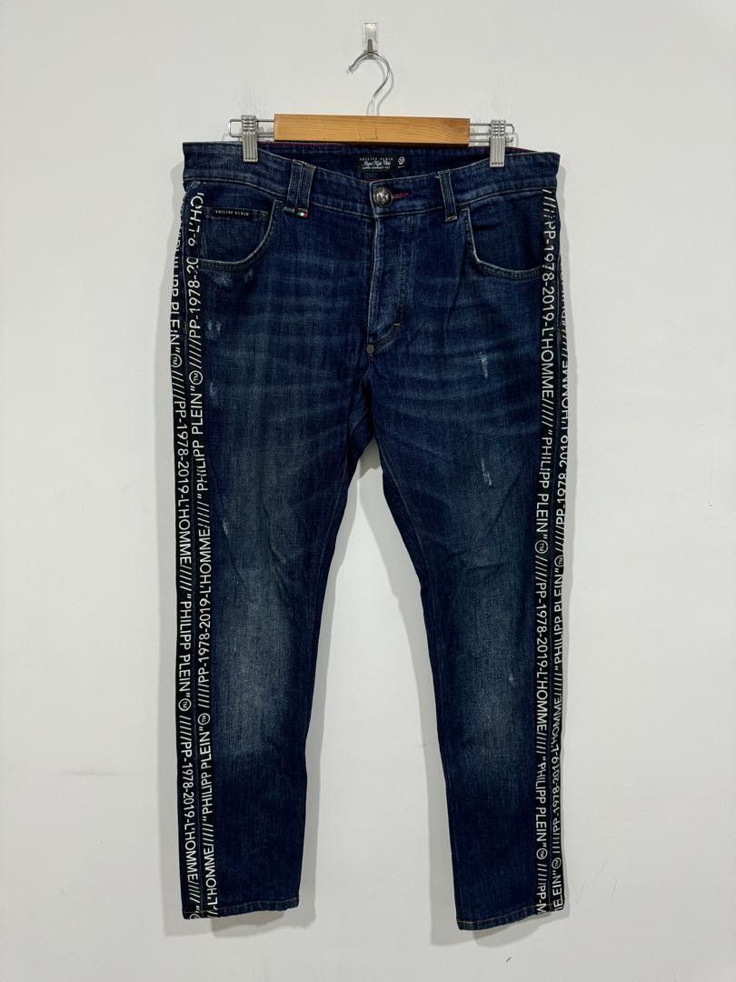 Philipp Plein Philipp Plein Sidetape Jeans Size US 33 - 1 Thumbnail