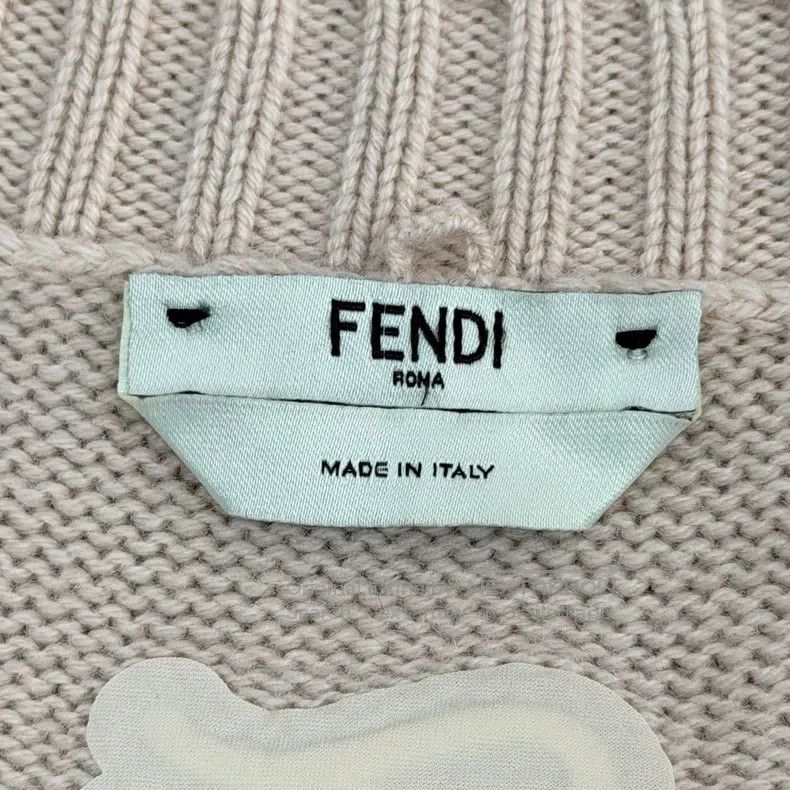 Fendi Fendi Nude Classic Logo Cashmere Sweater Size XXS / US 00 / IT 34 - 5 Thumbnail