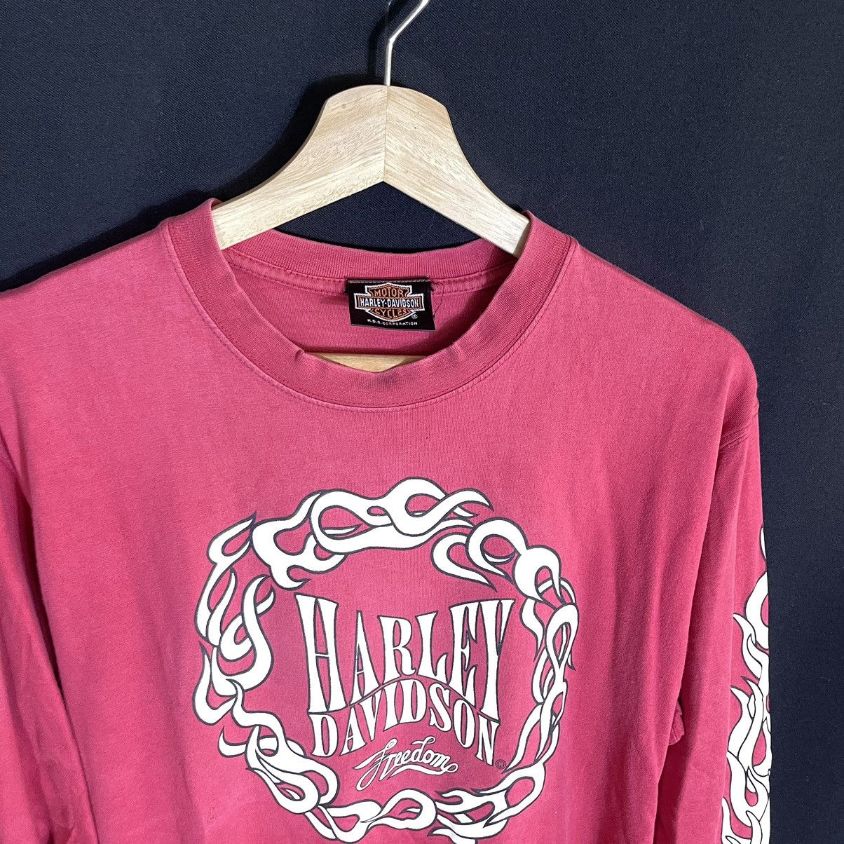 Harley Davidson Harley Davidson Milwaukee Flames L/S Fades Tshirt Size US M / EU 48-50 / 2 - 3 Thumbnail