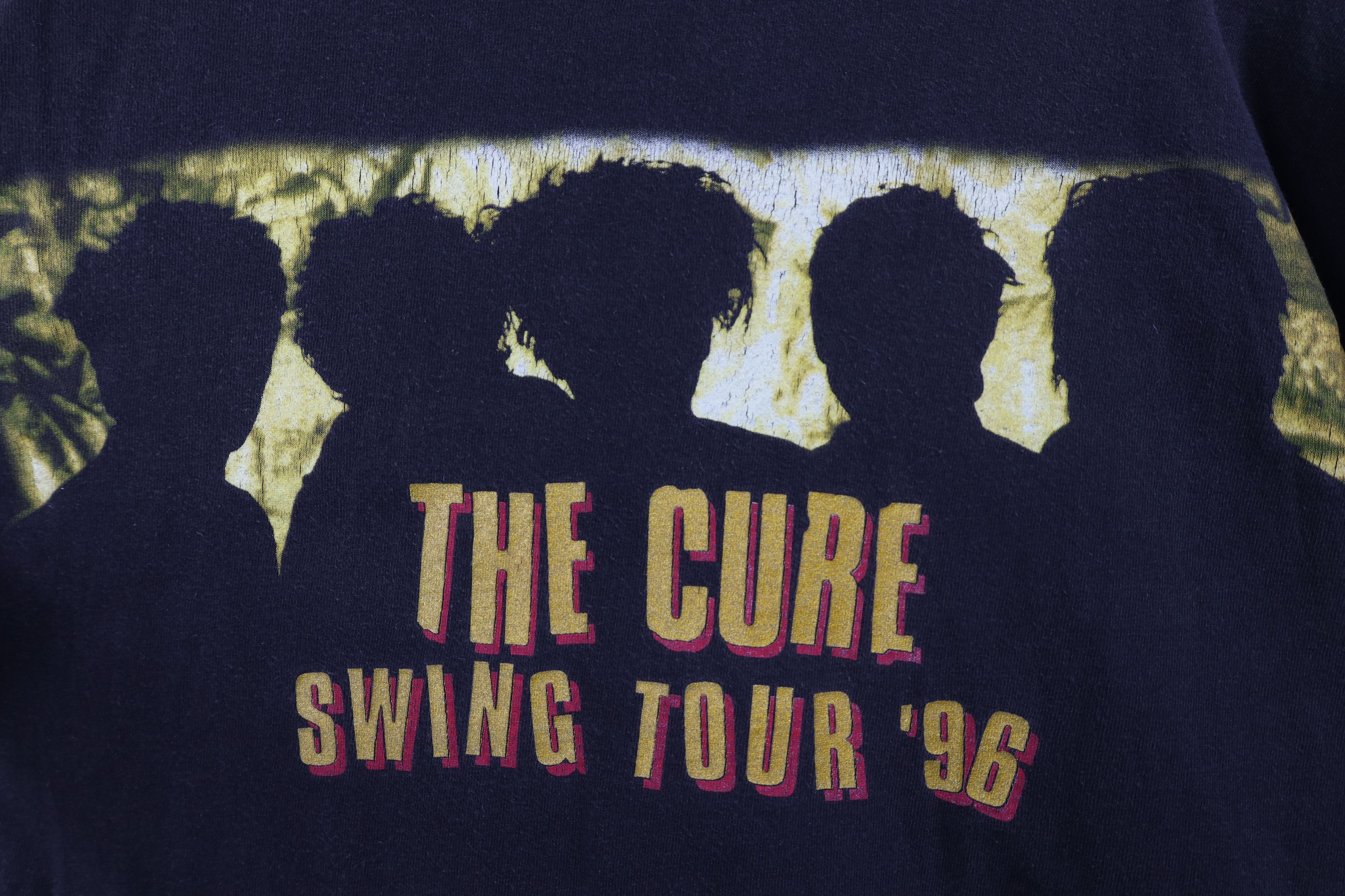 Vintage Vintage 90s 1996 Swing Tour The Cure Band T-Shirt Black USA Size US L / EU 52-54 / 3 - 13 Thumbnail