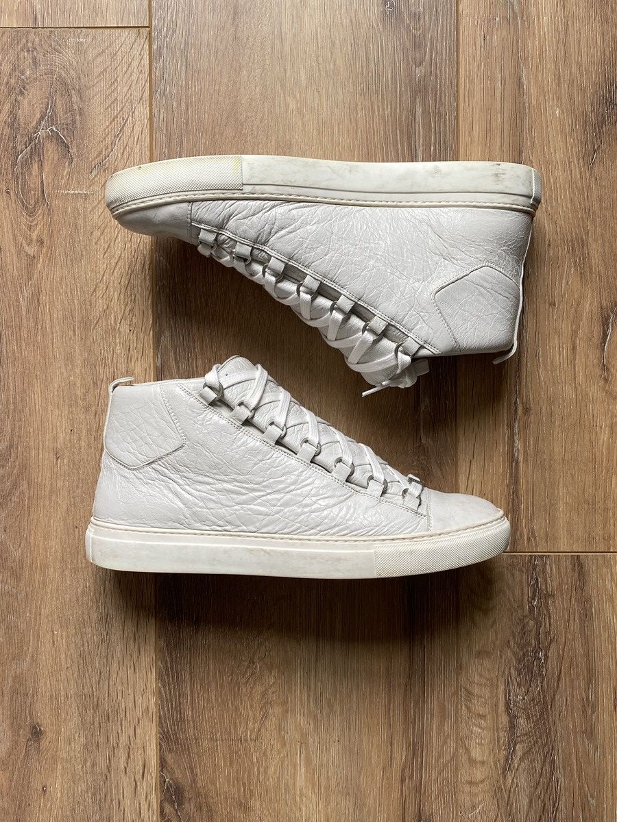 Balenciaga Balenciaga Arena High 'Metallic Silver' Sneakers | Grailed