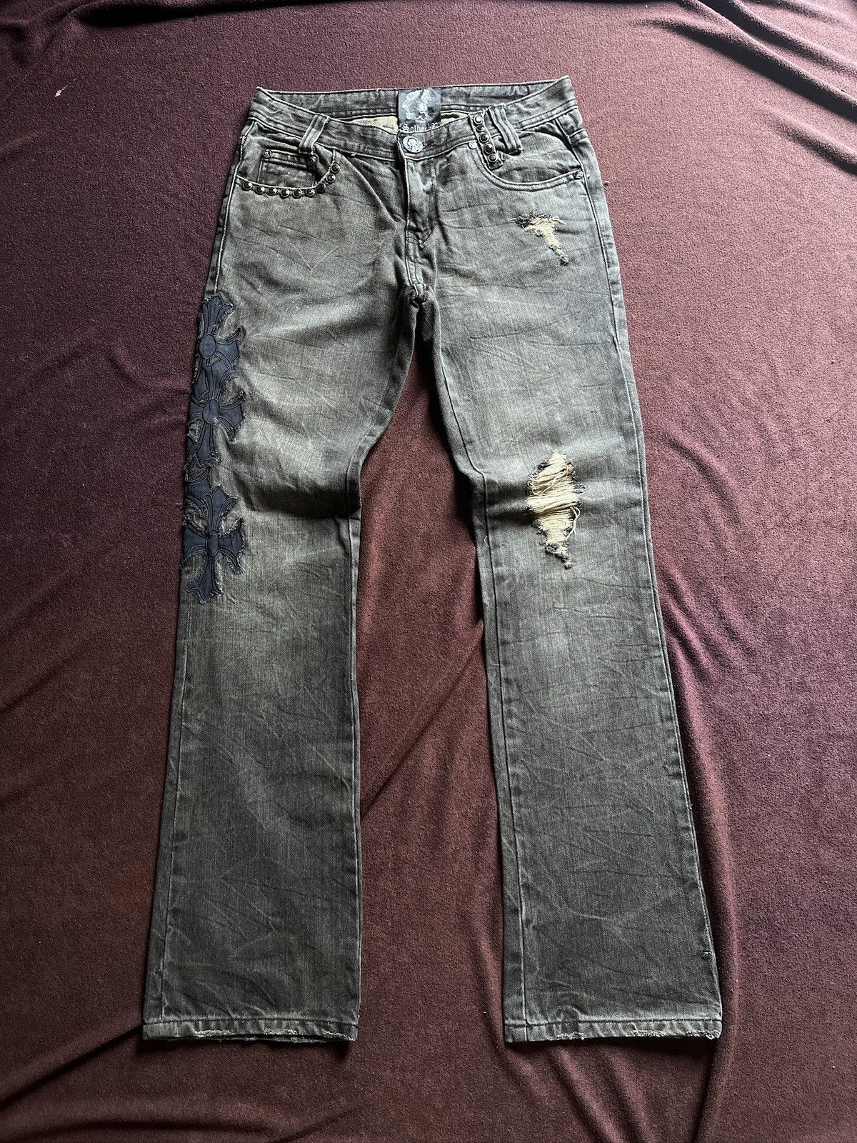 Japanese Brand JAPANESE SOLDBERRY DISTRESSD LGB STYLE Size US 30 / EU 46 - 2 Thumbnail