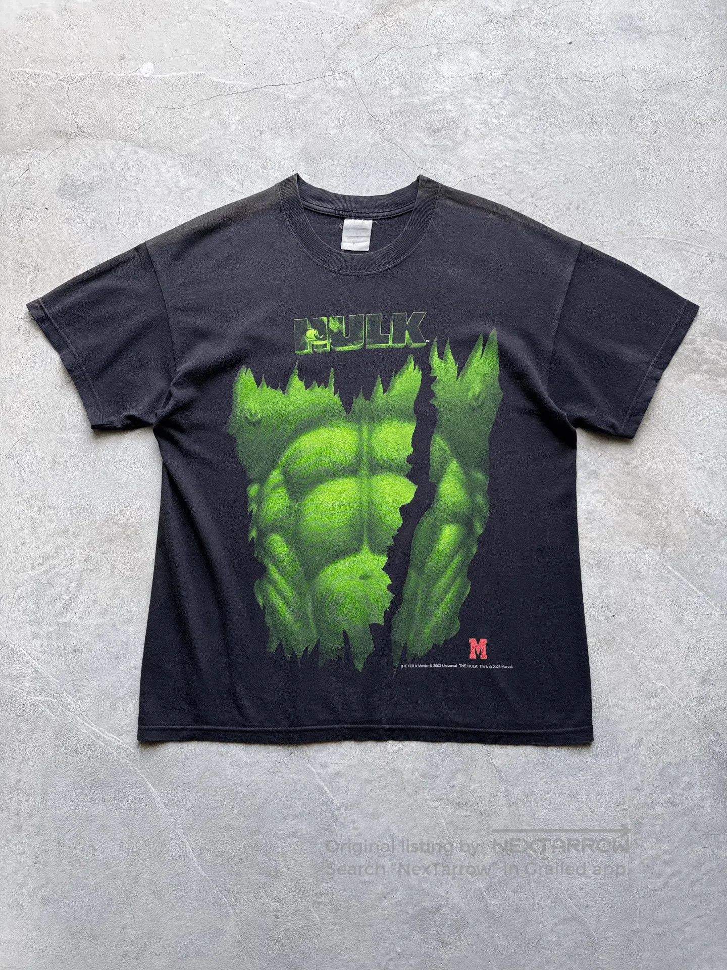 Vintage Vintage 00s Hulk Marvel Movie Tee. Size US L / EU 52-54 / 3 - 1 Thumbnail