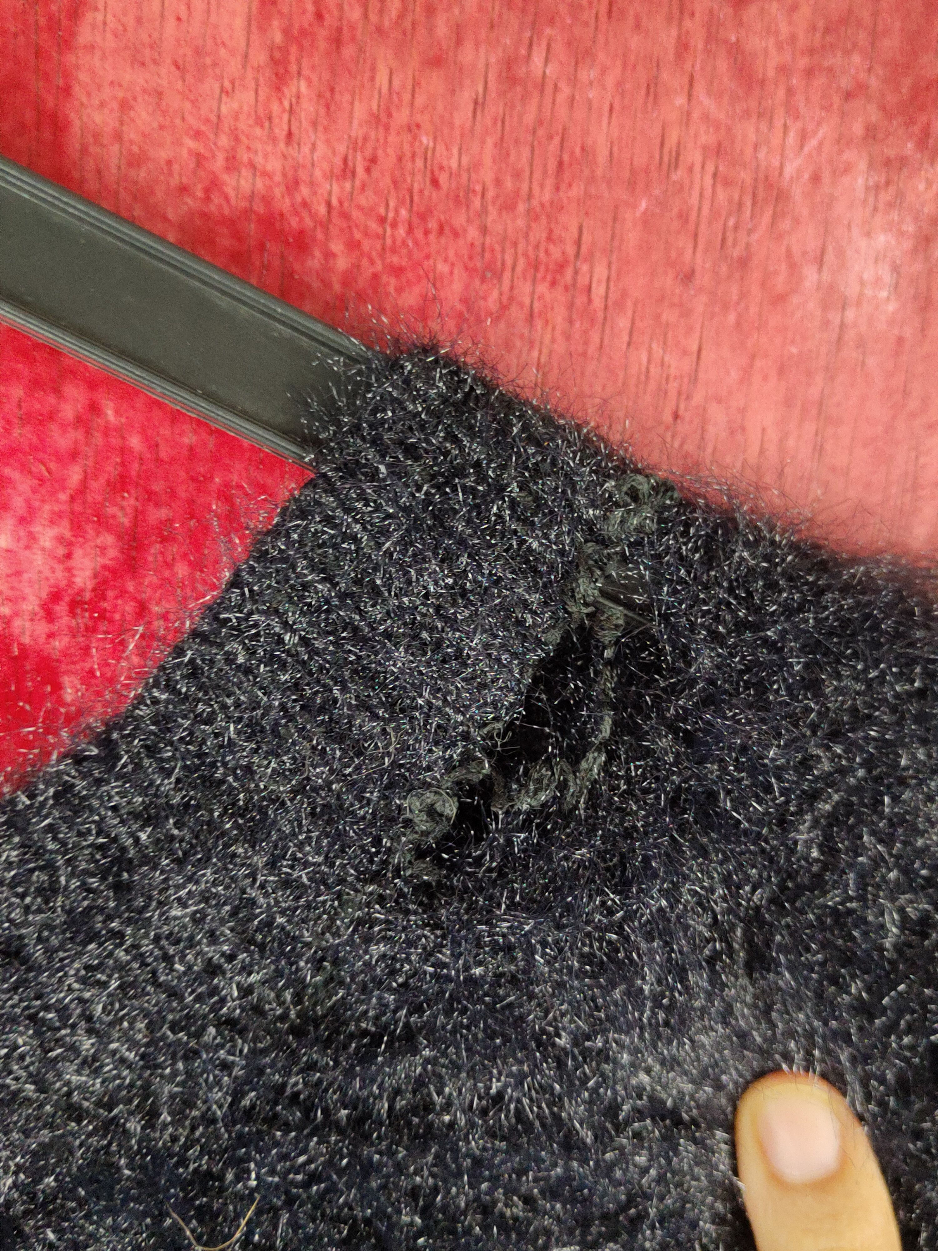 GU GU Black Shag Shaggy Fur Mohair Knitwear Cardigan #S1941 Size S / US 4 / IT 40 - 8 Thumbnail