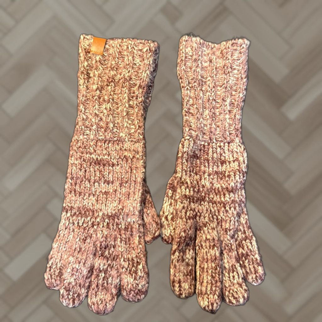 Frye Frye Gloves Knit Womens OS Multicolor Wrist Glove Warm Spring Fall Winter Knit Glove Logo Womens Gloves Size ONE SIZE - 1 Thumbnail