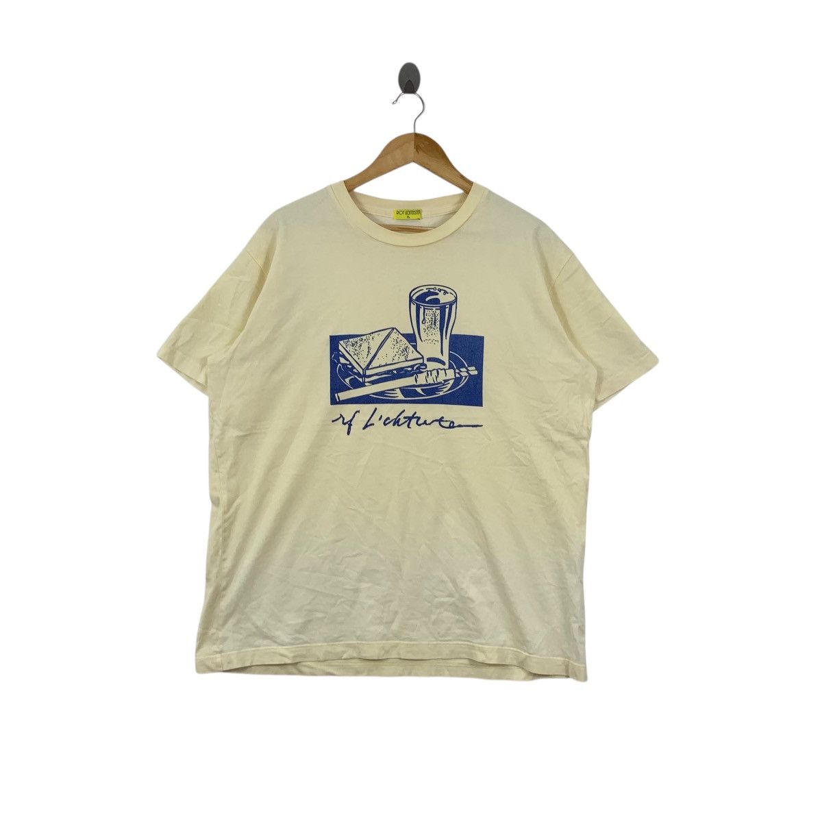 Uniqlo UNIQLO x ROY LICHTENSTEIN Sandwich & Soda Tee Shirt Top Pop Size US XL / EU 56 / 4 - 1 Thumbnail