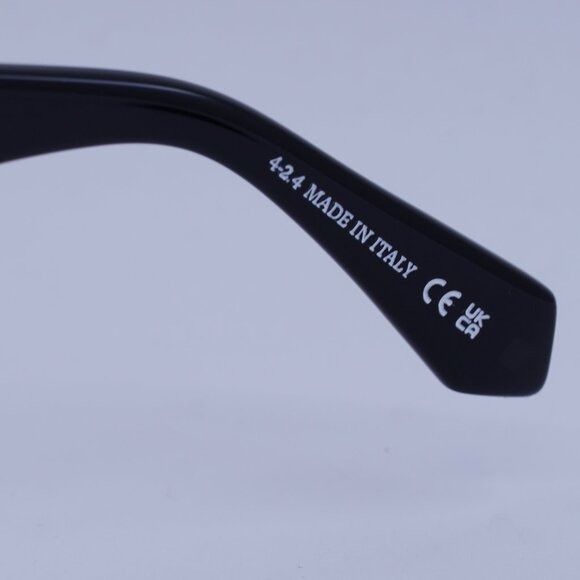 Off-White Off-White OERI14E PALMER 1007 Sunglasses Black Oval Frame Size ONE SIZE - 8 Thumbnail
