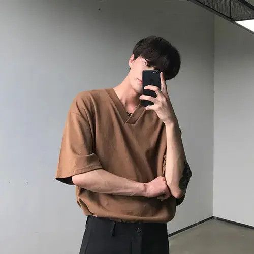 Japanese Brand × Vintage Korean Style V Neck Tee T-Shirt Size US M / EU 48-50 / 2 - 3 Thumbnail