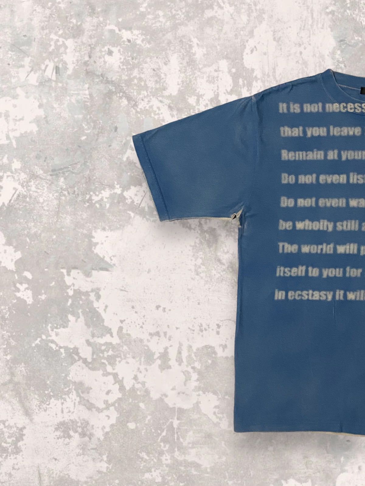 20471120 Japan Men’s Bigi Blur Ecstasy Poetry Wool Tshirt Size US M / EU 48-50 / 2 - 7 Thumbnail
