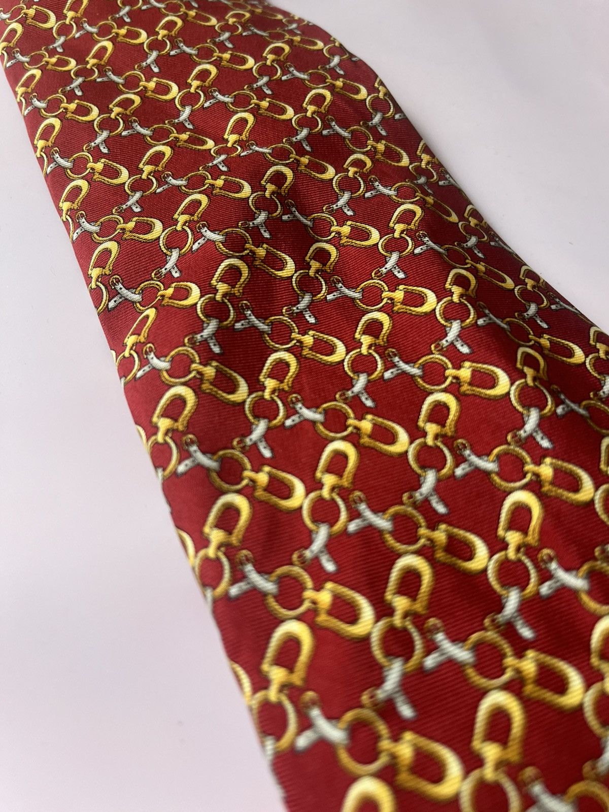 Burberry Vintage Burberry chain link necktie Size ONE SIZE - 5 Thumbnail