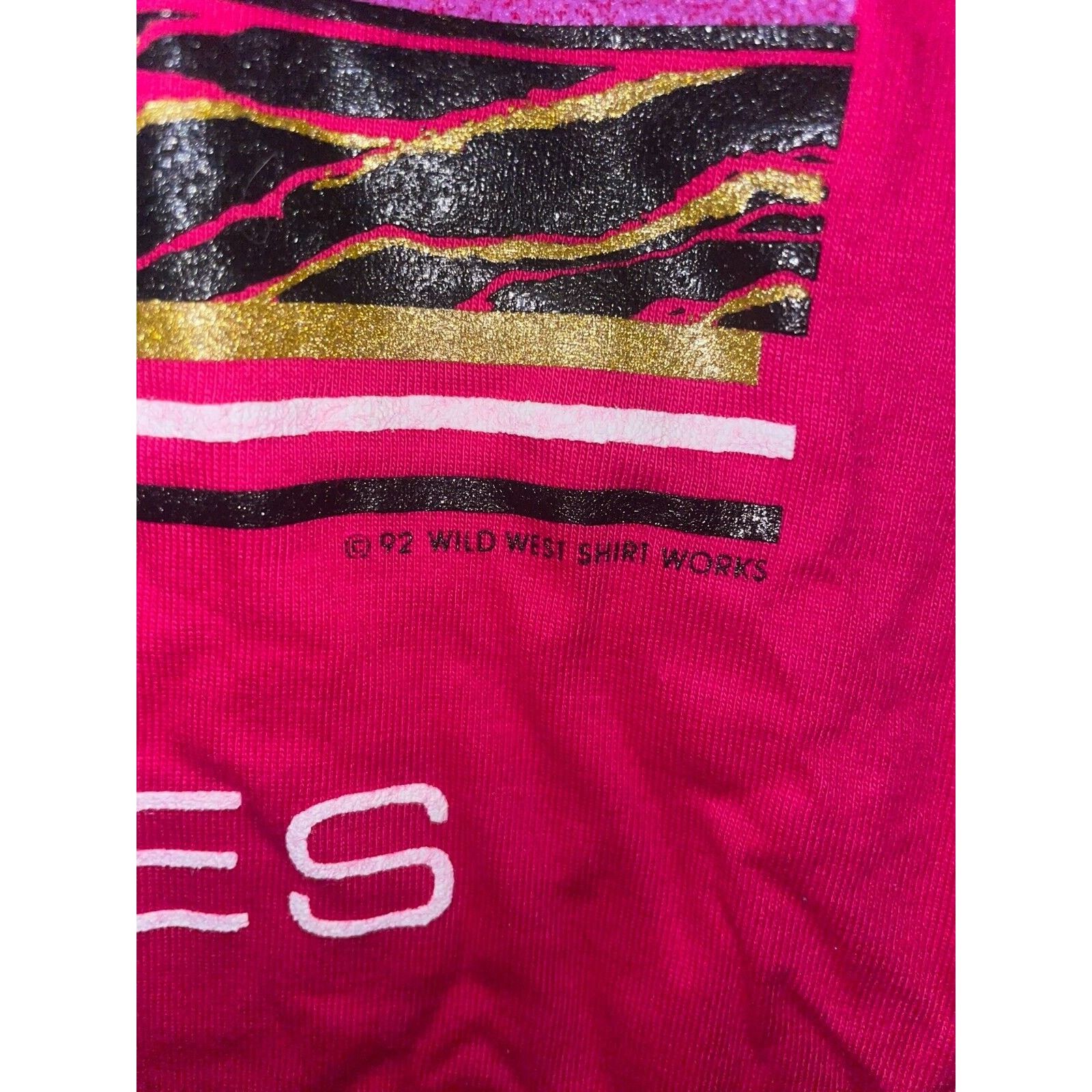 Jerzees Vintage Washington Shirt Ocean Shores Bird Tee Pink 90s VTG Size US M / EU 48-50 / 2 - 8 Thumbnail