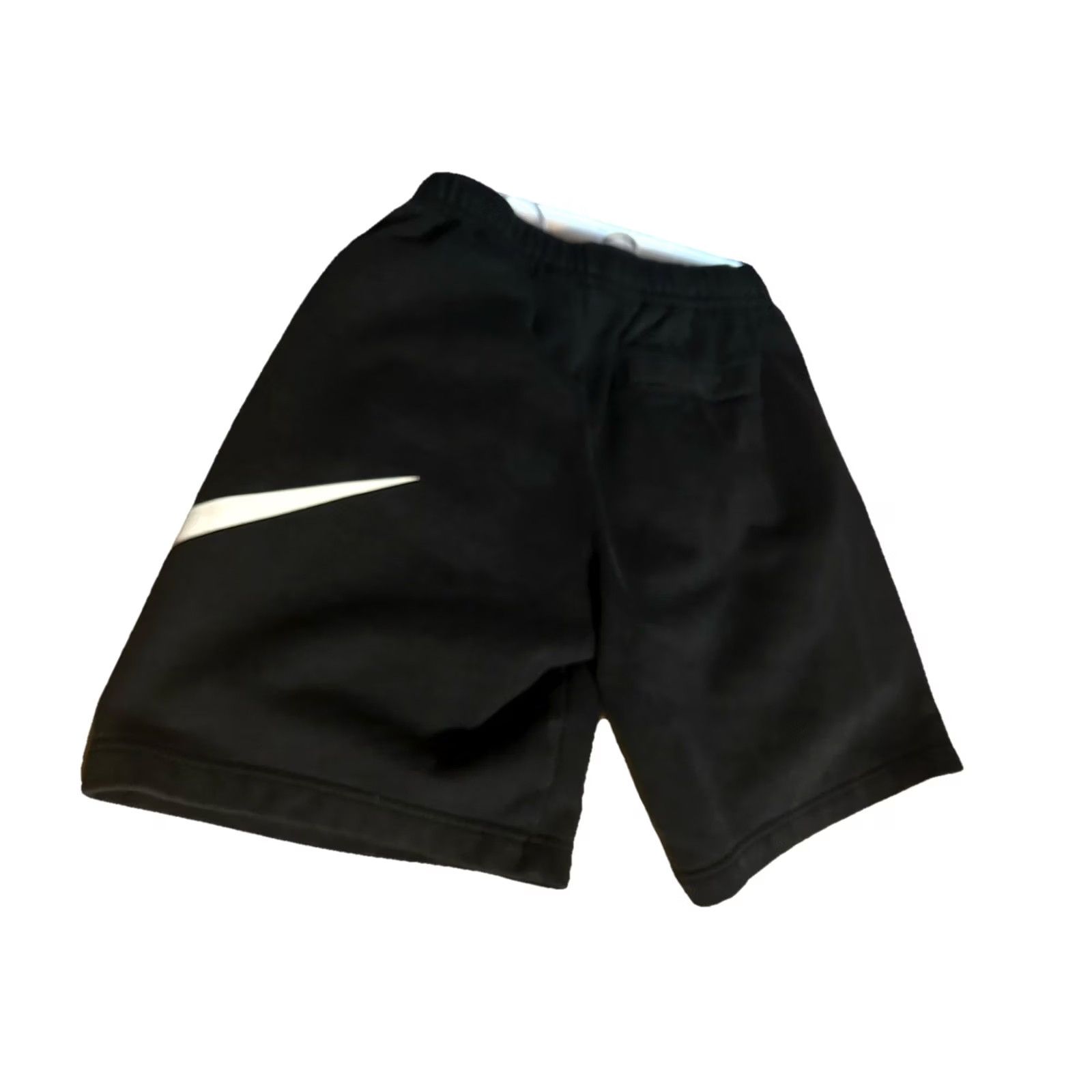 Nike Nike Club Fleece Shorts Men Small Black Big White Swoosh BV2721-010 Pockets - Sport Mens Size US 29 - 2 Thumbnail