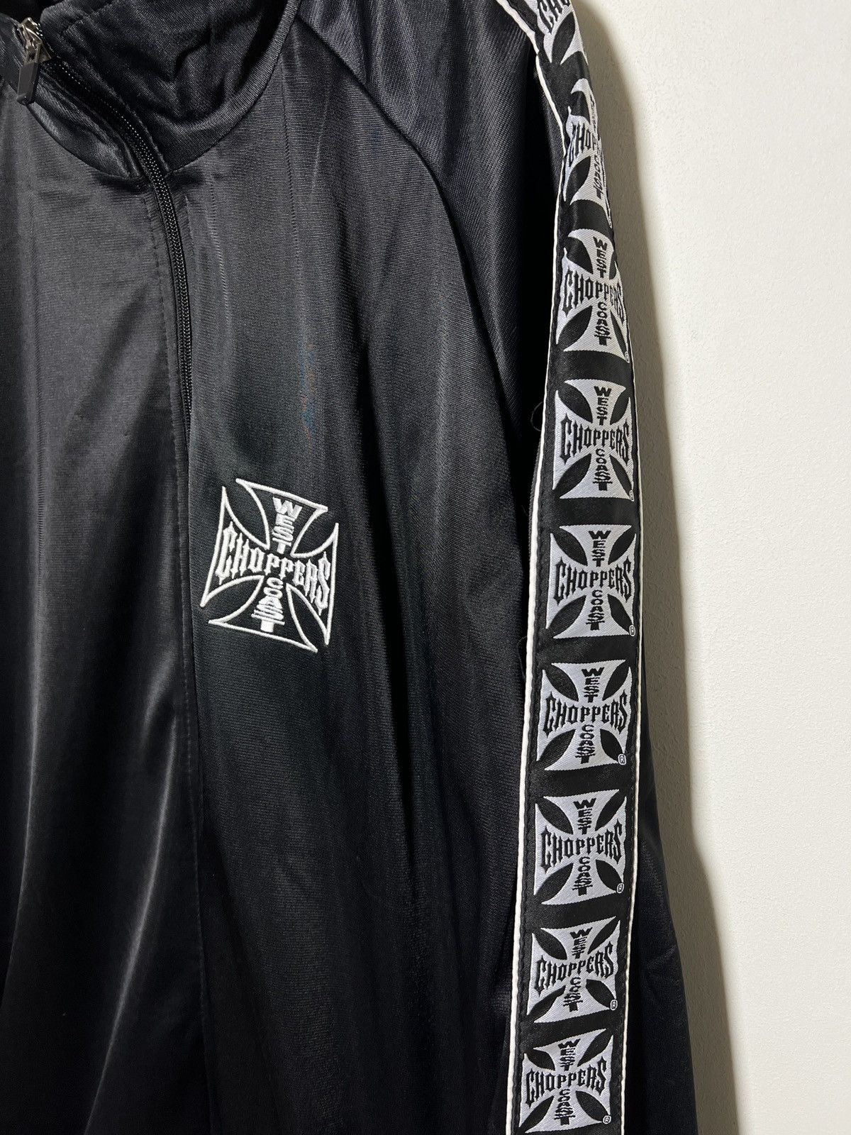 West Coast Choppers West Coast Choppers track jacket in sleek black Size US XXL / EU 58 / 5 - 5 Thumbnail